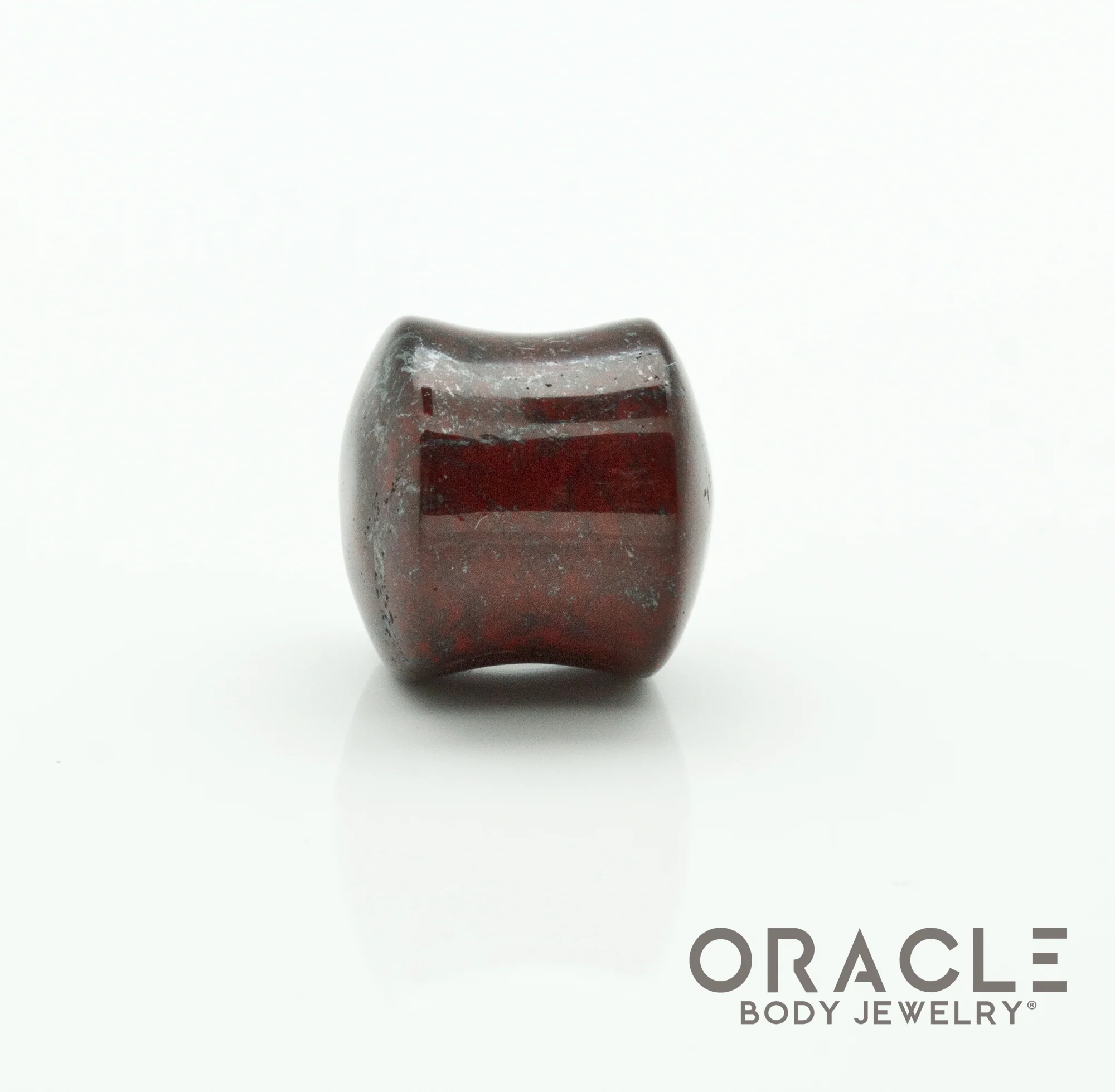 Red Brecciated Jasper Double Flare Plugs - Image 3