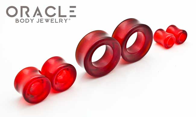 Red Quartz Eyelets / Tunnels - Image 2