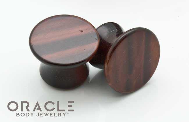 Red Tiger Eye Mayan Style Flare Plugs - Image 3