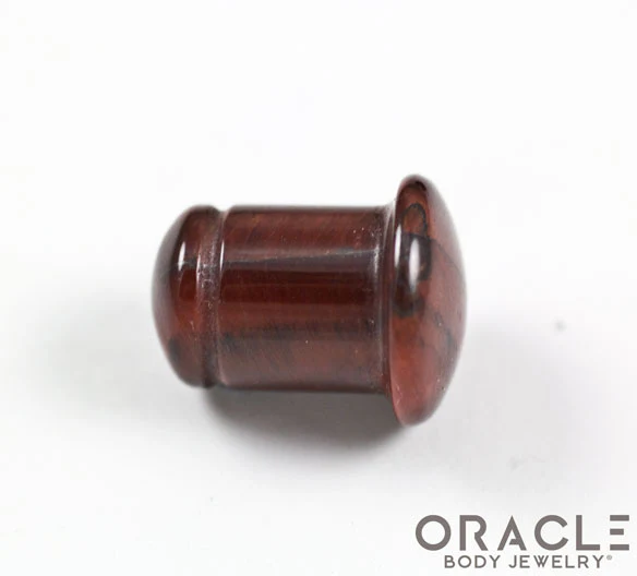 Red Tiger Eye Single Flare Plugs - Image 3