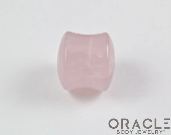 Rose Quartz Double Flare Plugs - Image 3