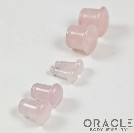 Rose Quartz Single Flare Plugs - Image 2