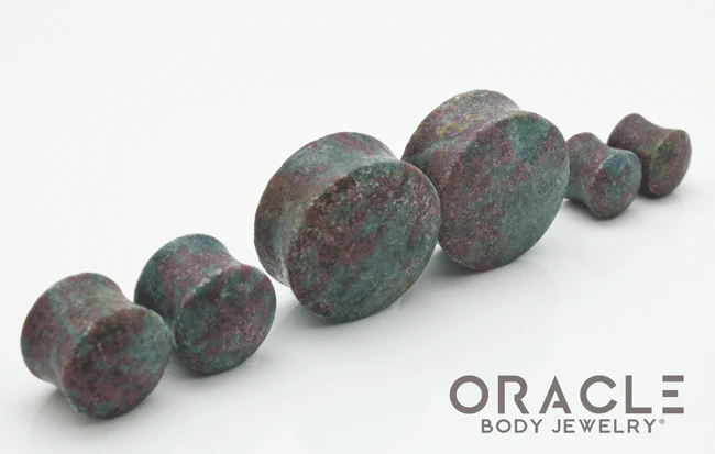 Ruby in Kyanite Double Flare Plugs - Image 2