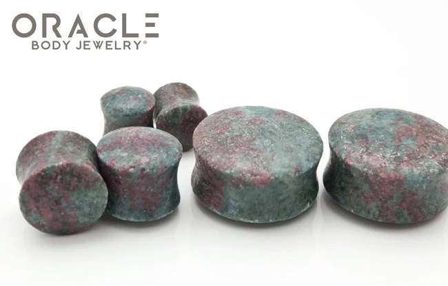 Ruby in Kyanite Double Flare Plugs - Image 3