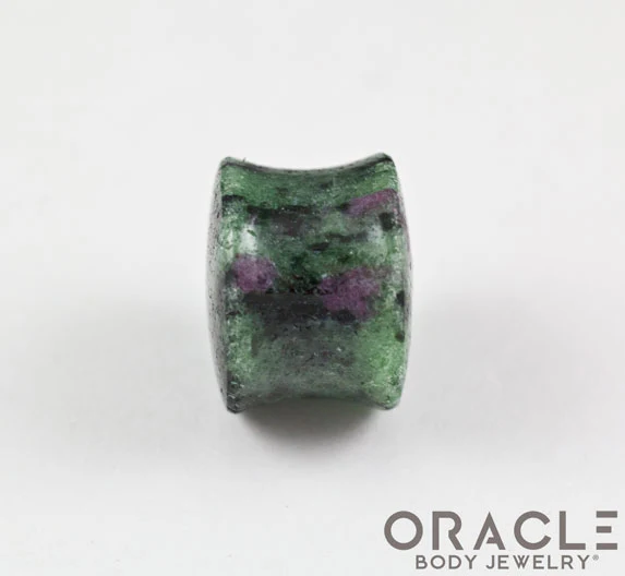 Ruby in Zoisite Double Flare Plugs - Image 3
