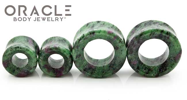 Ruby In Zoisite Eyelets / Tunnels - Image 3