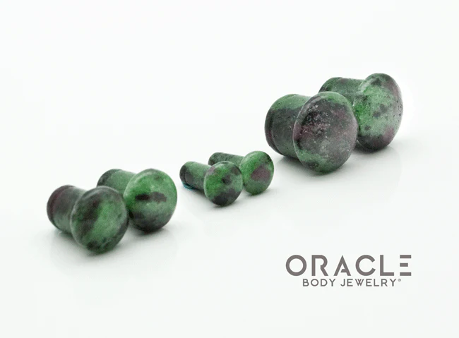 Ruby In Zoisite Single Flare Plugs - Image 2