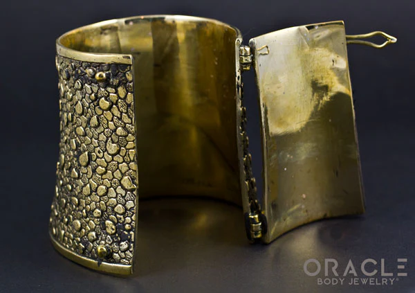 Ruler Cuff Bracelet with Pyrite - Image 5