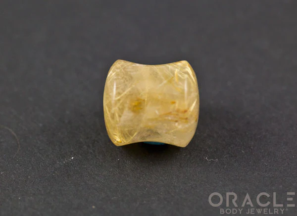 Rutilated Quartz Double Flare Plugs - Image 3