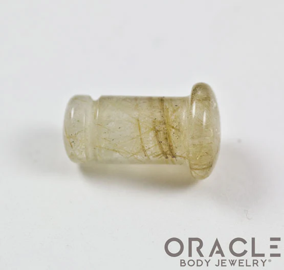 Rutilated Quartz Single Flare Plugs - Image 3