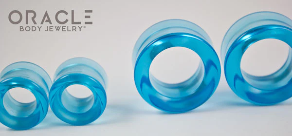 Sapphire Blue Quartz Eyelets / Tunnels - Image 3