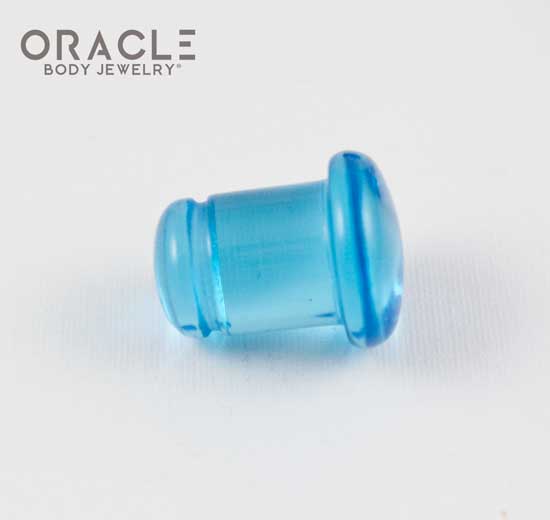 Sapphire Blue Quartz Single Flare Plugs - Image 3