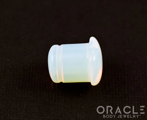 Single Flare Heart Front Opalite Plugs - Image 4