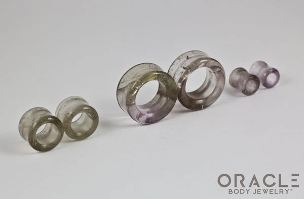 Smoky Quartz Eyelets / Tunnels - Image 2