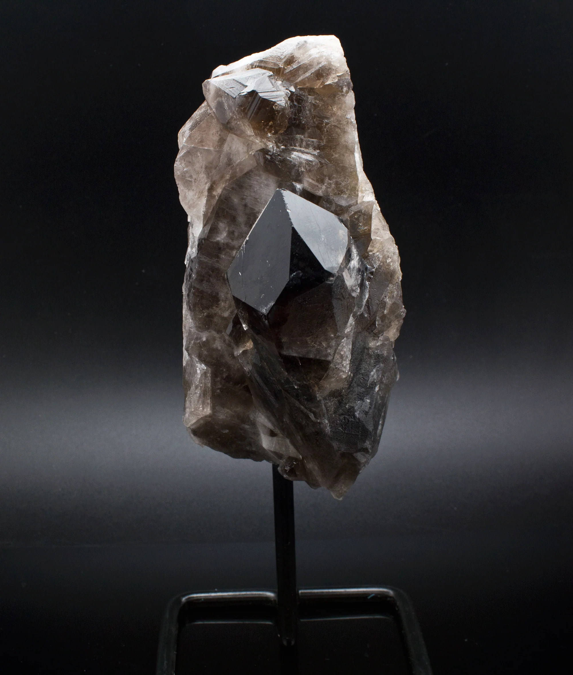 Smoky Quartz Specimen on Stand - Image 2