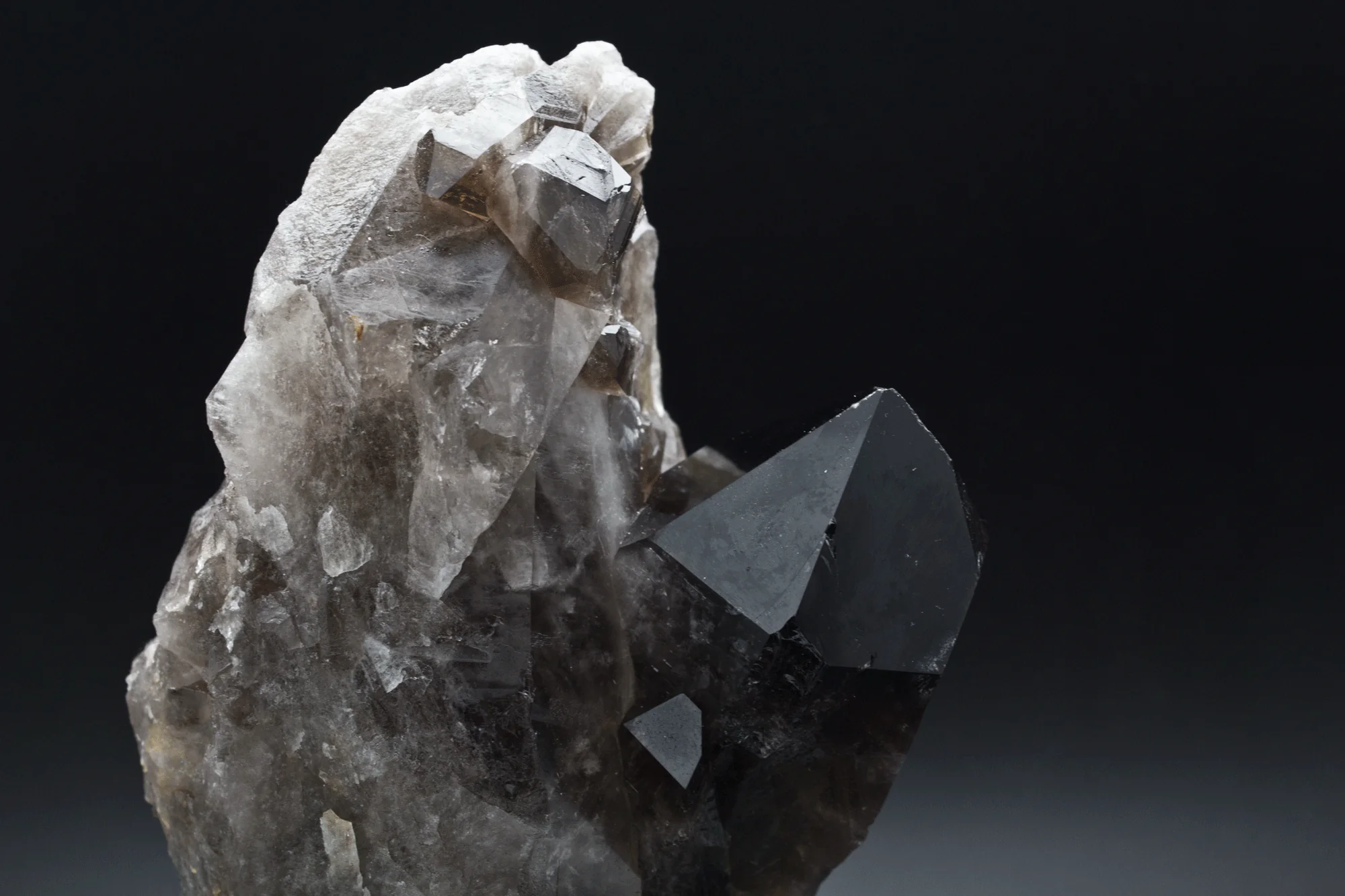 Smoky Quartz Specimen on Stand - Image 4