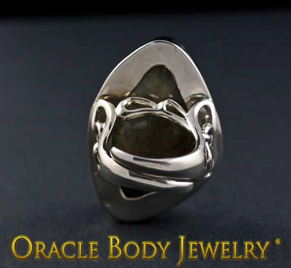 Steel Adjustable Labradorite Ring - Image 4