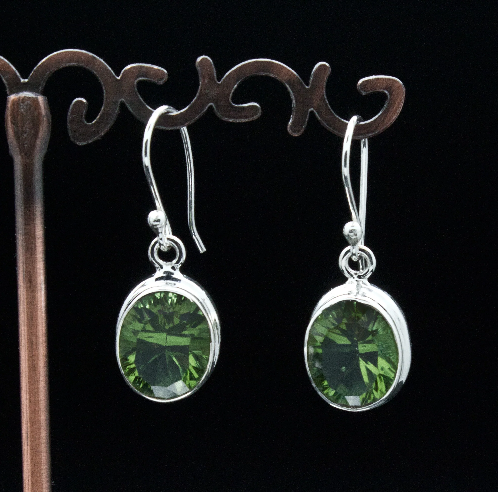 Sterling Silver Alexandrite Earrings - Image 2