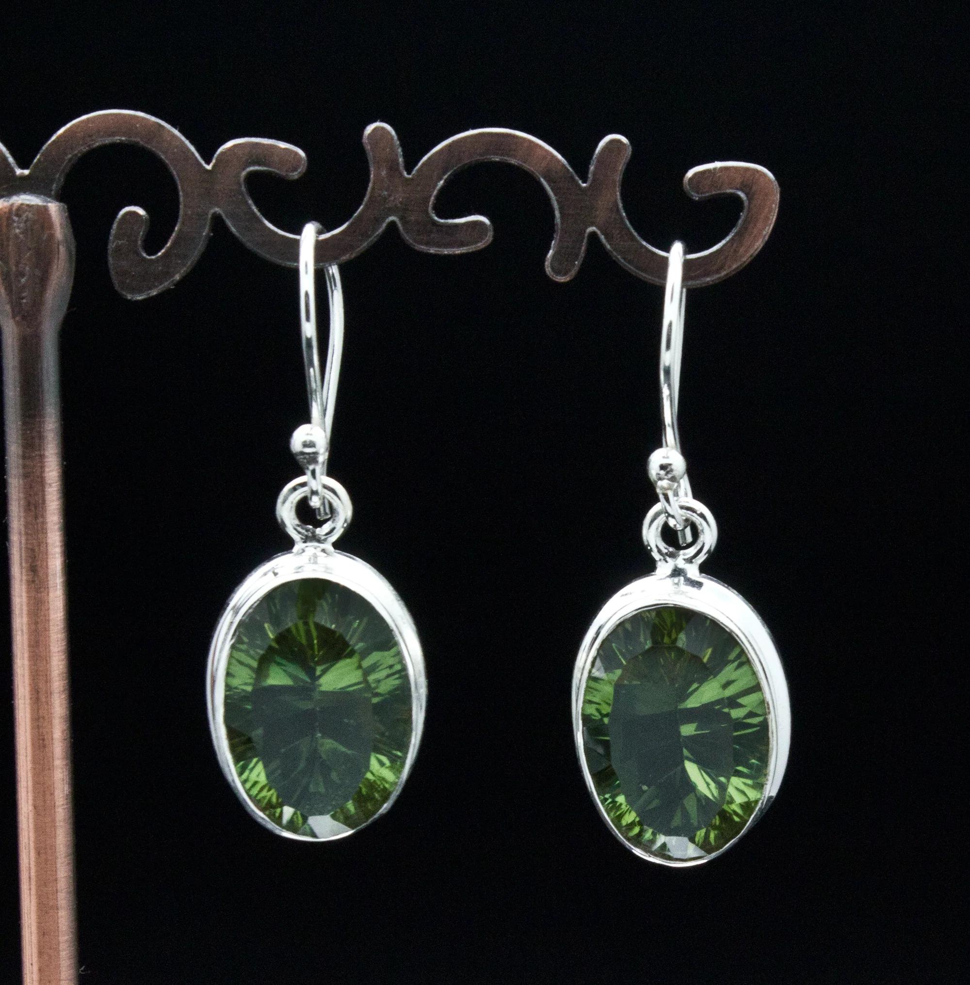 Sterling Silver Alexandrite Earrings - Image 2