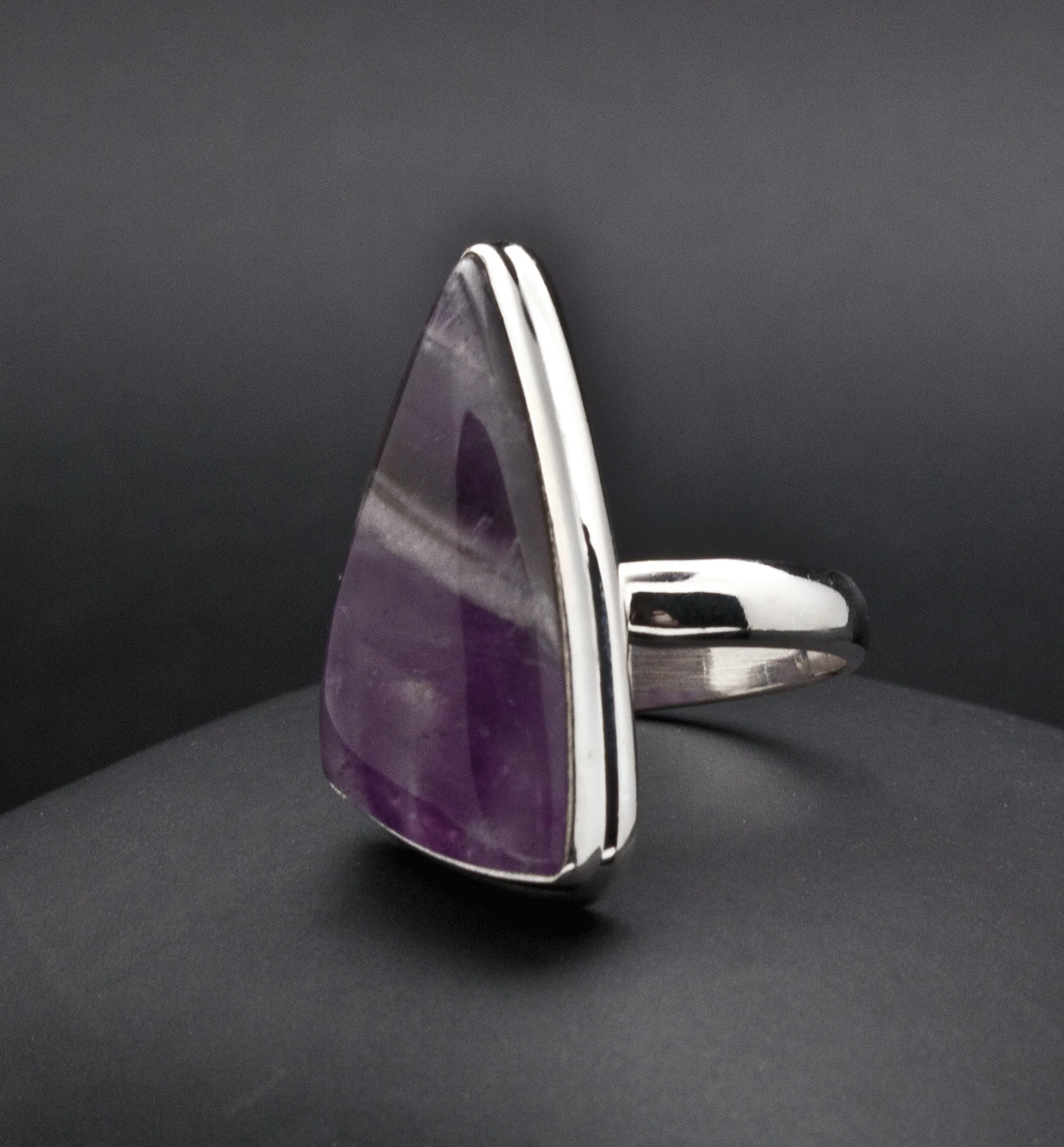 Sterling Silver Amethyst Ring SIze 7 - Image 2