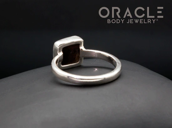 Sterling Silver Ammolite Ring Size 6 - Image 3