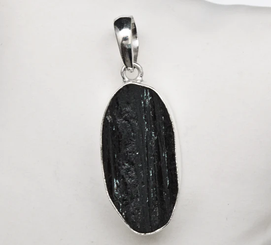 Sterling Silver Black Tourmaline Pendant - Image 2