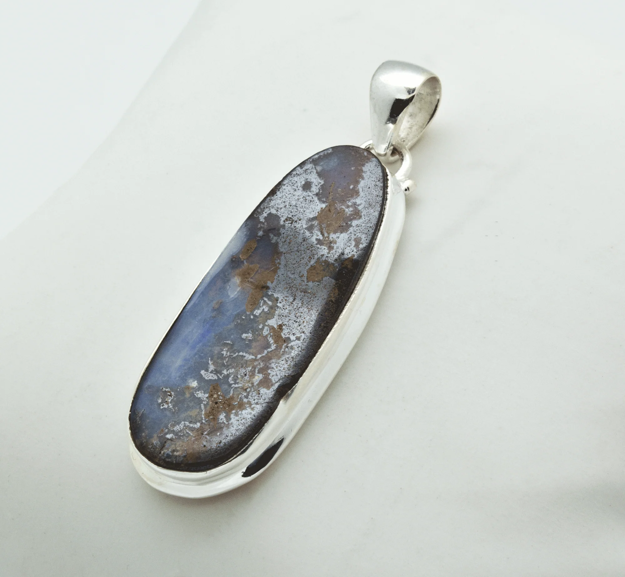 Sterling Silver Boulder Opal Pendant - Image 2