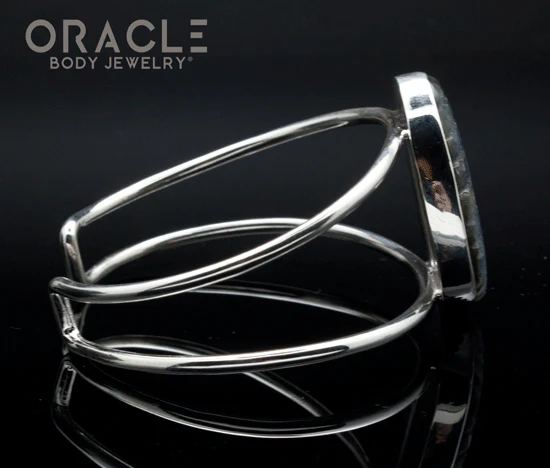 Sterling Silver Carved Labradorite Bracelet - Image 3
