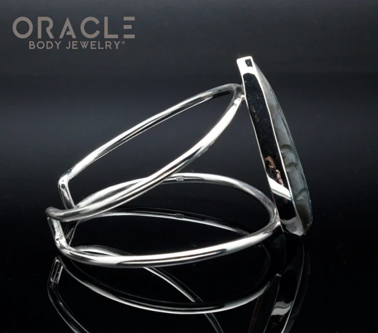 Sterling Silver Carved Labradorite Bracelet - Image 3
