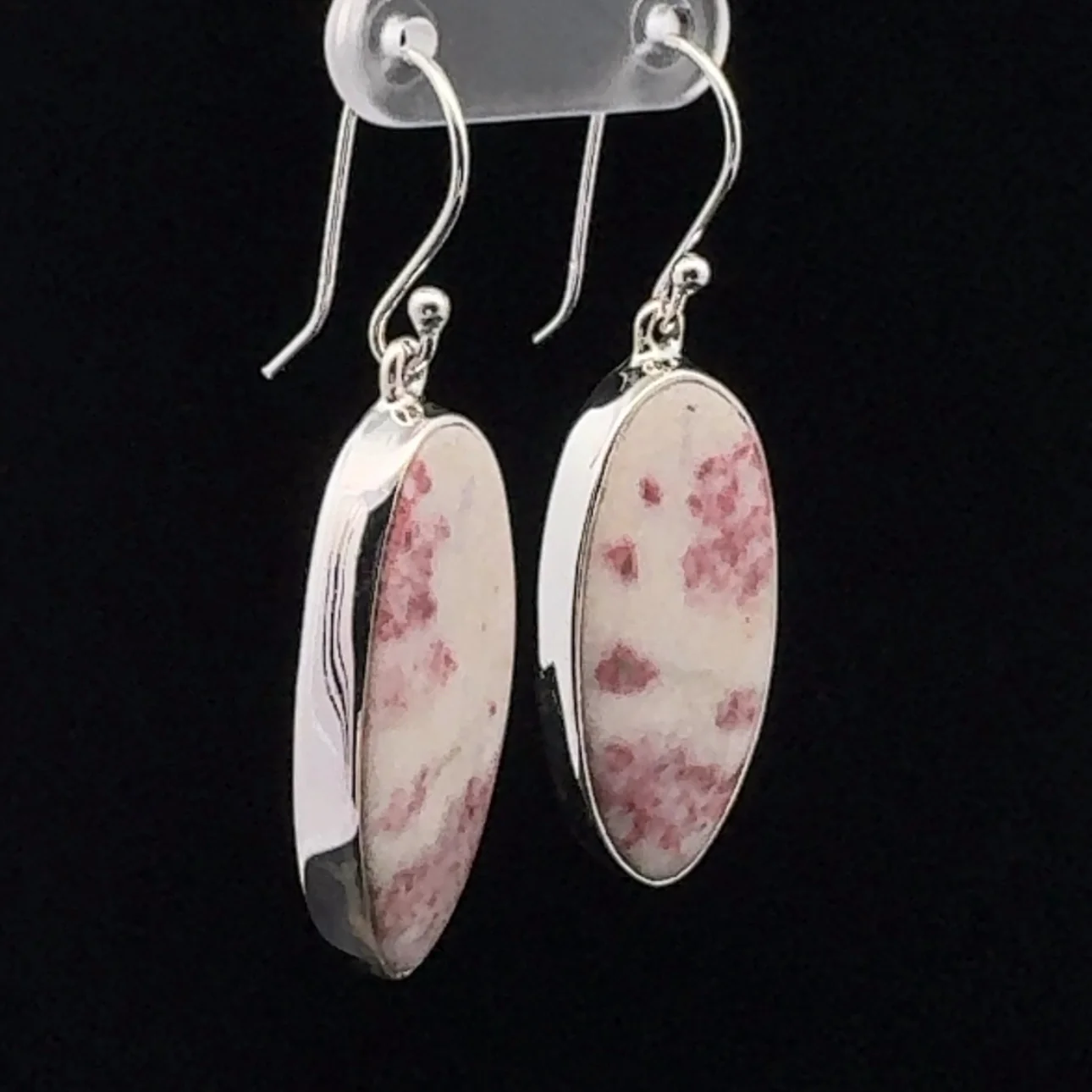 Sterling Silver Cinnabar Earrings - Image 2
