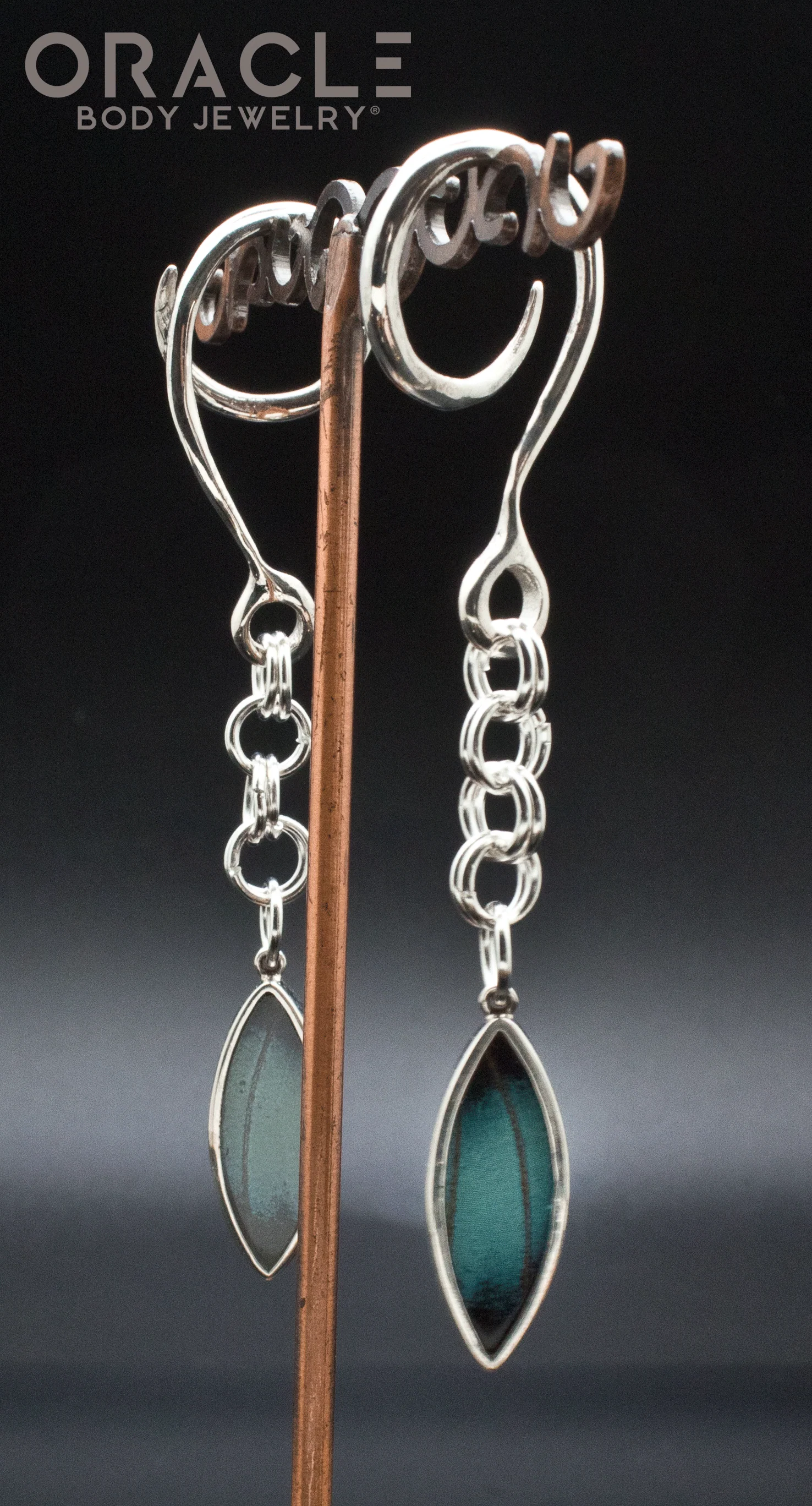 Sterling Silver Crossover With Natural Butterfly Wings - Image 2