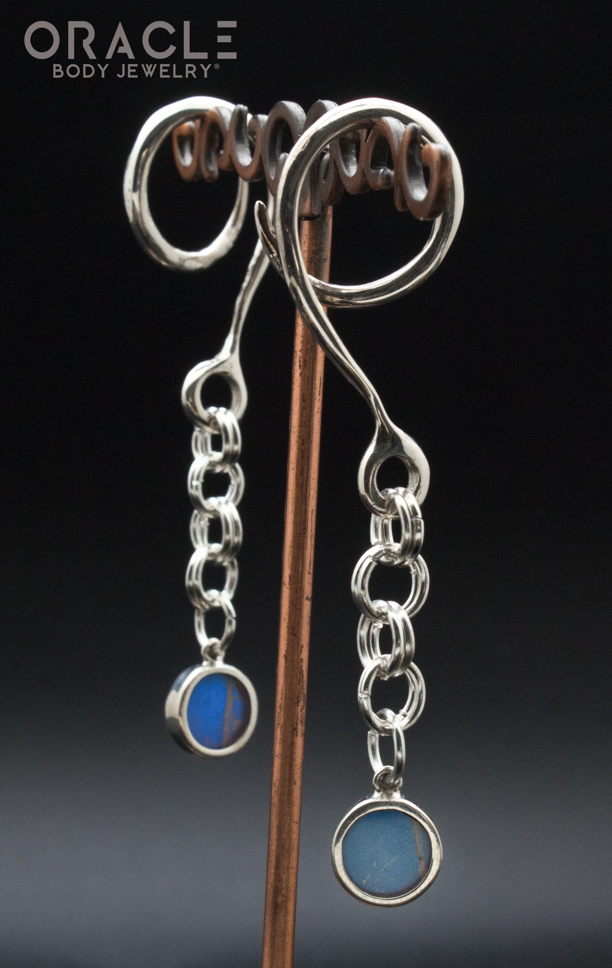 Sterling Silver Crossover With Natural Butterfly Wings - Image 2