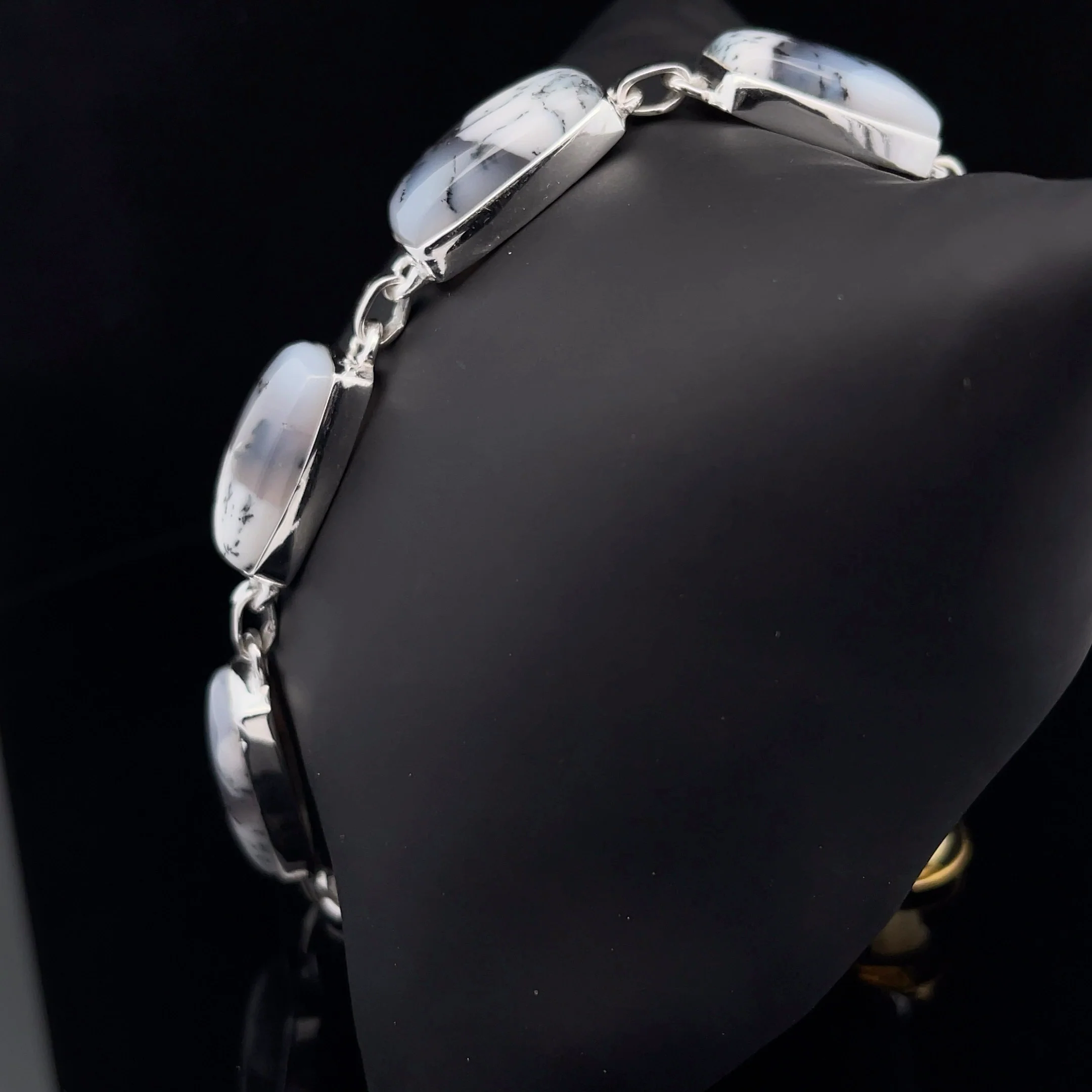 Sterling Silver Dendritic Opal Bracelet - Image 3
