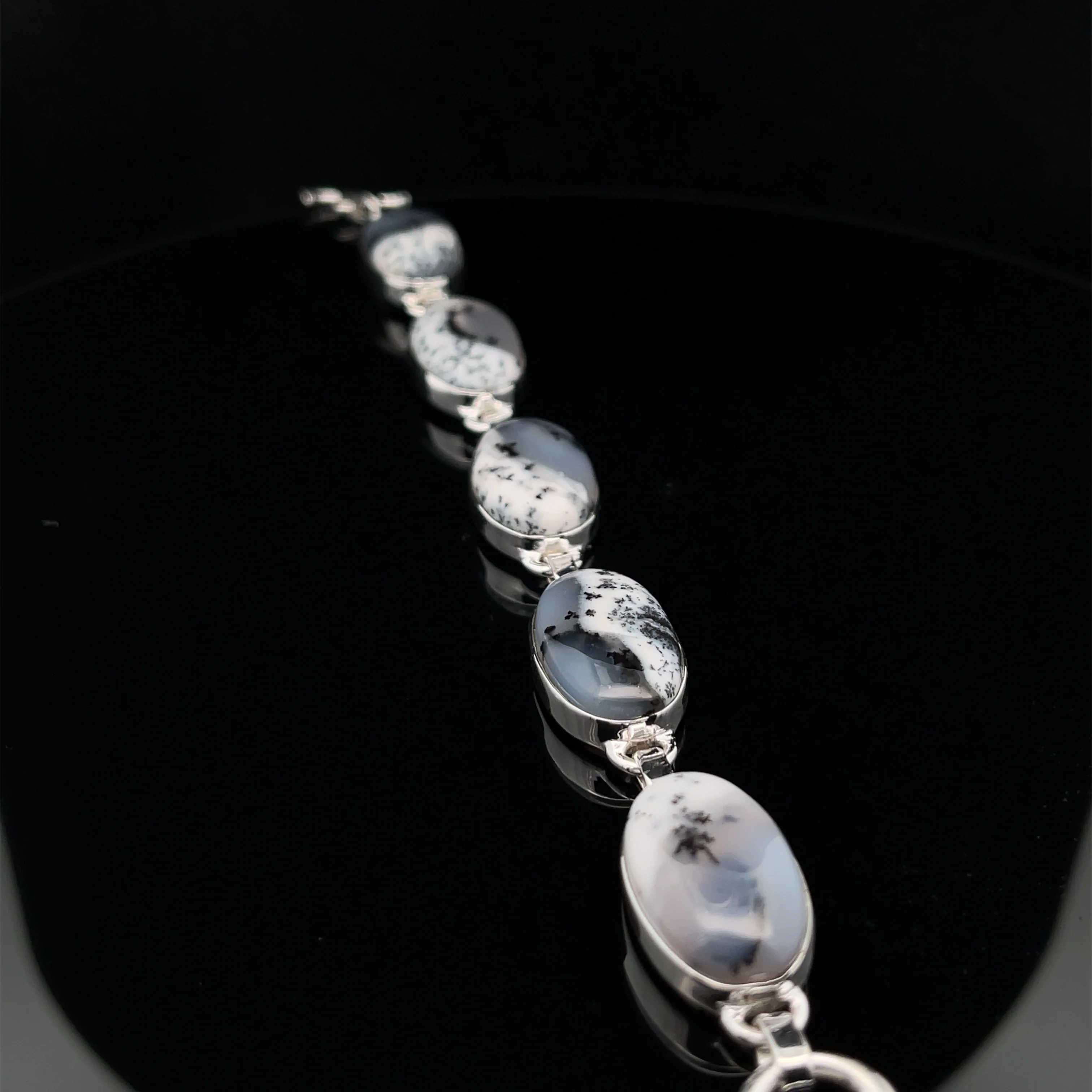 Sterling Silver Dendritic Opal Bracelet - Image 4