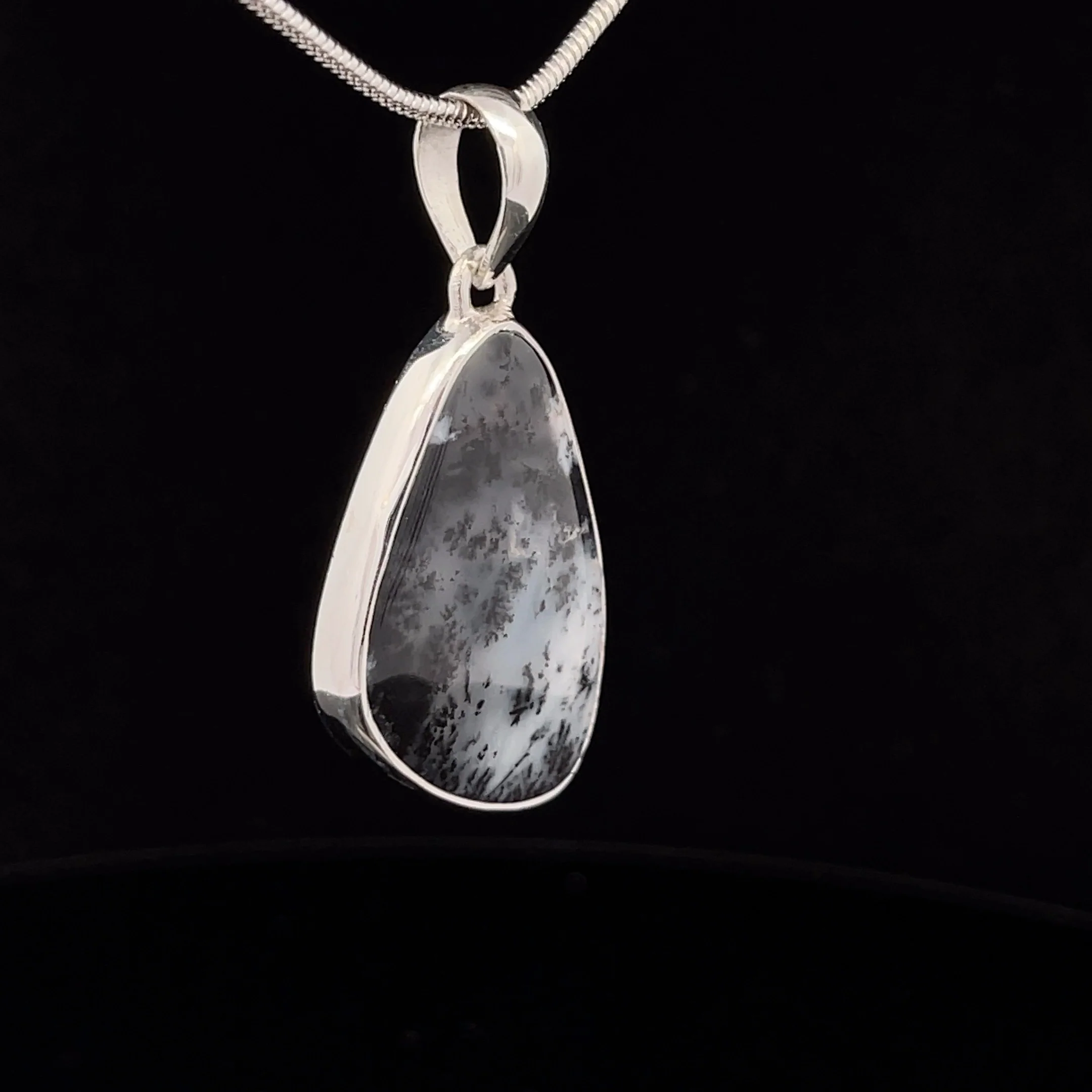 Sterling Silver Dendritic Opal Pendant - Image 2
