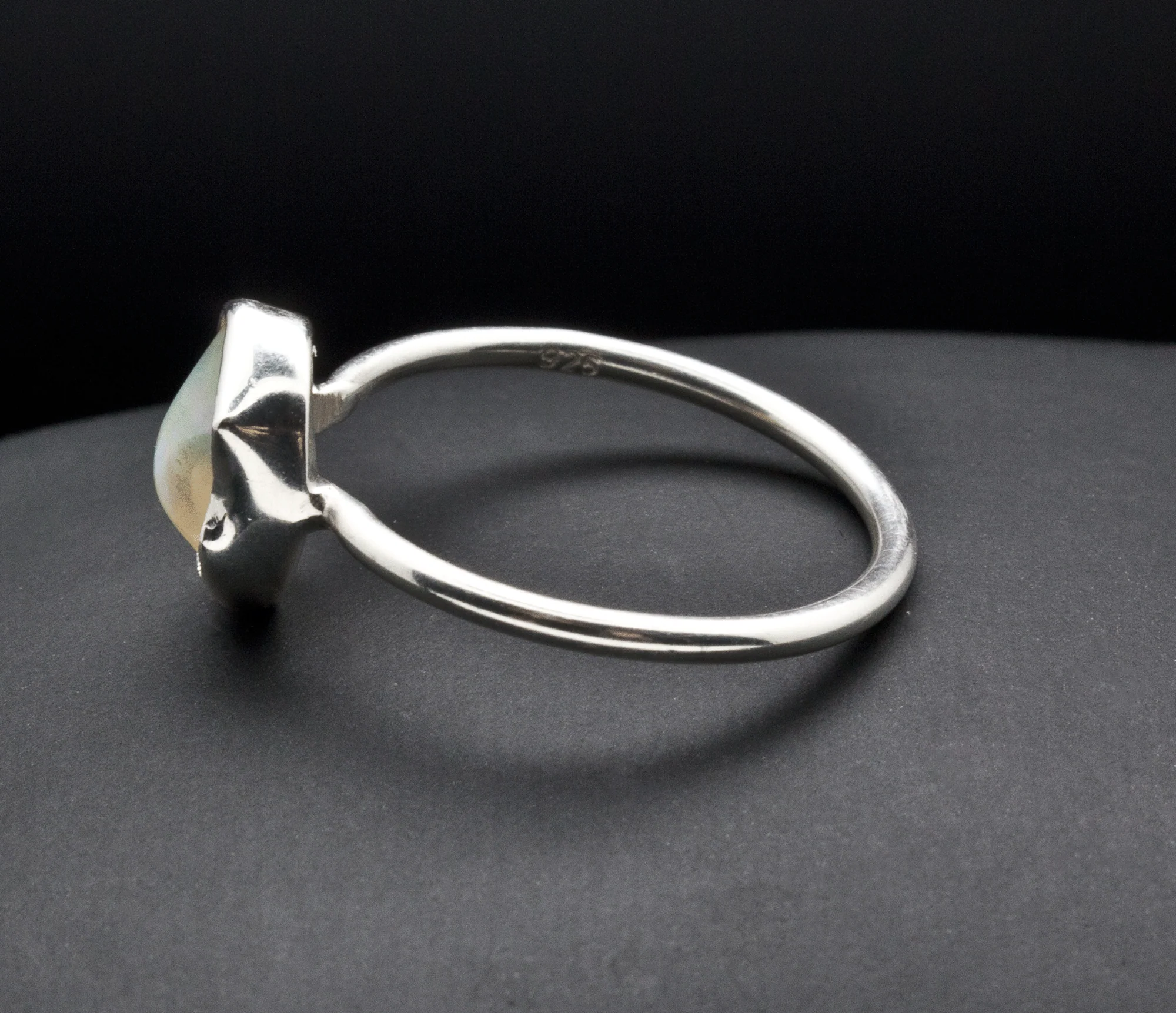 Sterling Silver Ethiopian Opal Ring Size 7 - Image 3