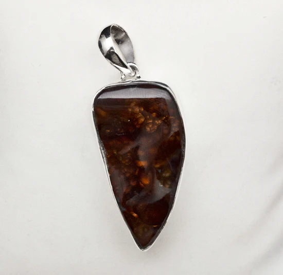 Sterling Silver Fire Agate Pendant - Image 2