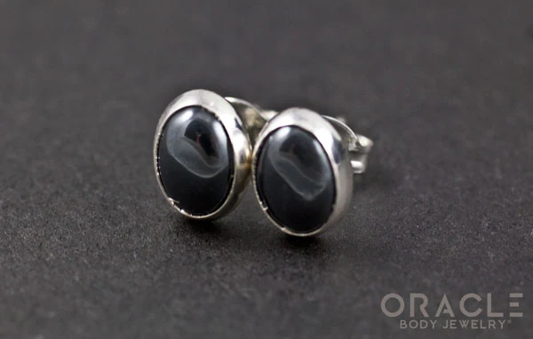 Sterling Silver Hematite Earrings - Image 2