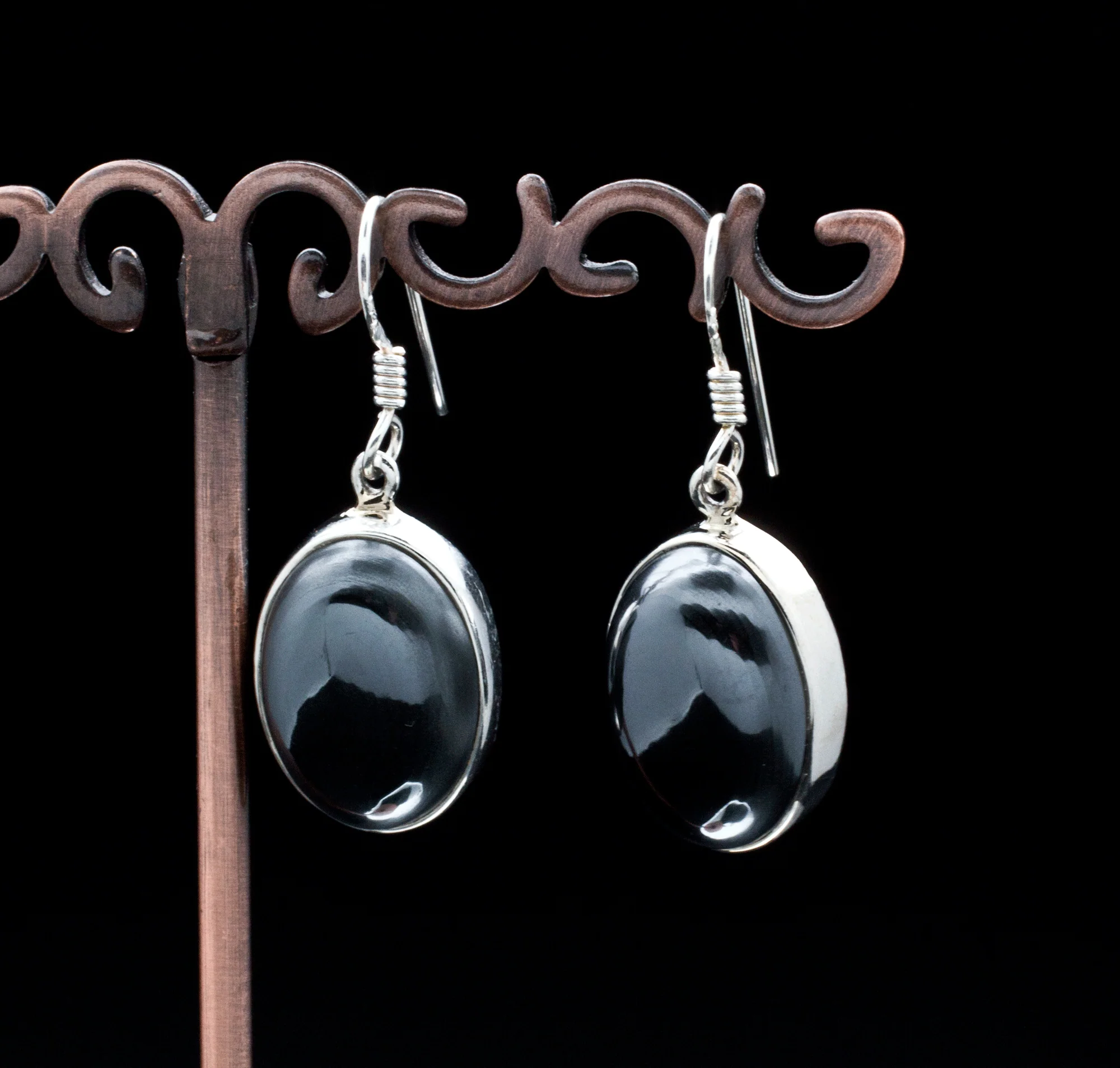 Sterling Silver Hematite Earrings - Image 2