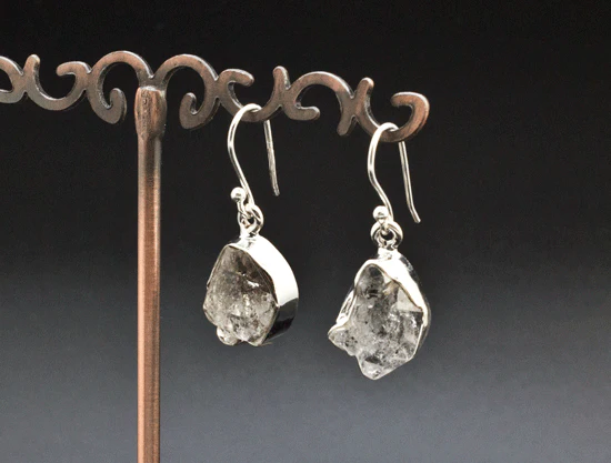 Sterling Silver Herkimer Diamond Earrings - Image 2