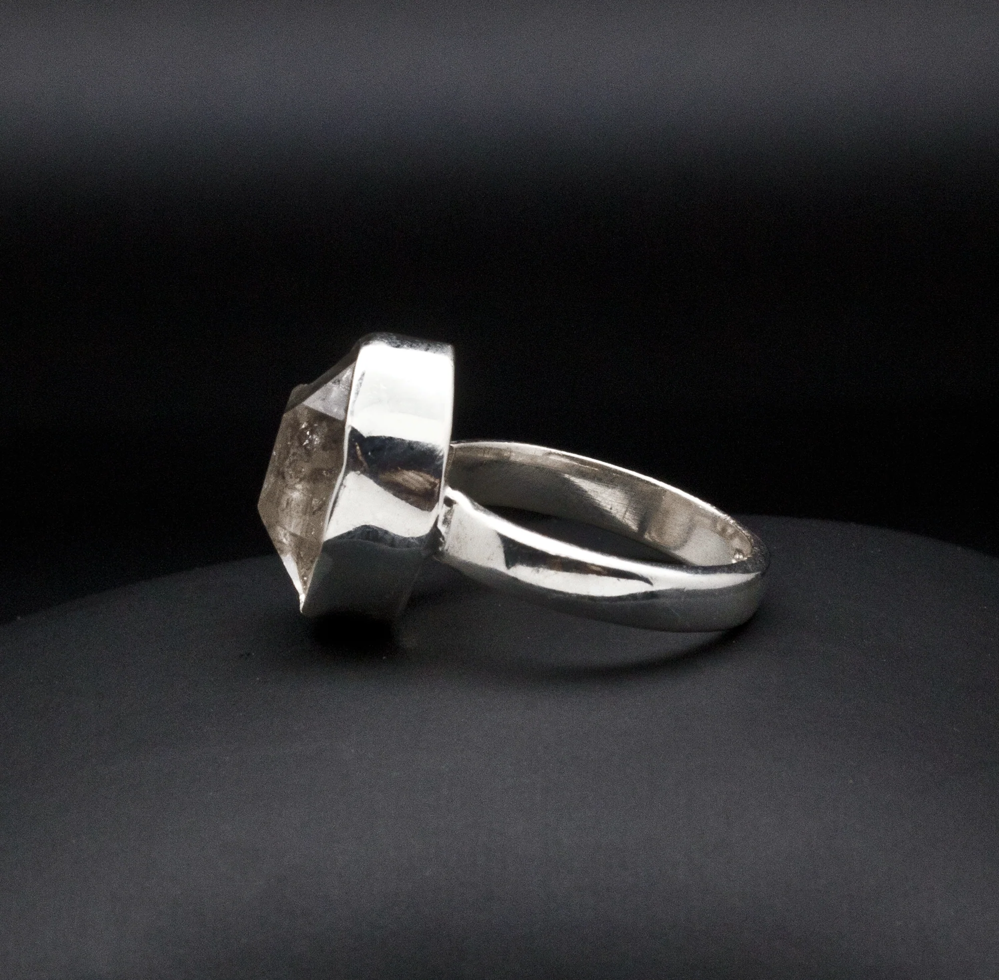Sterling Silver Herkimer Diamond Ring Size 5.5 - Image 3