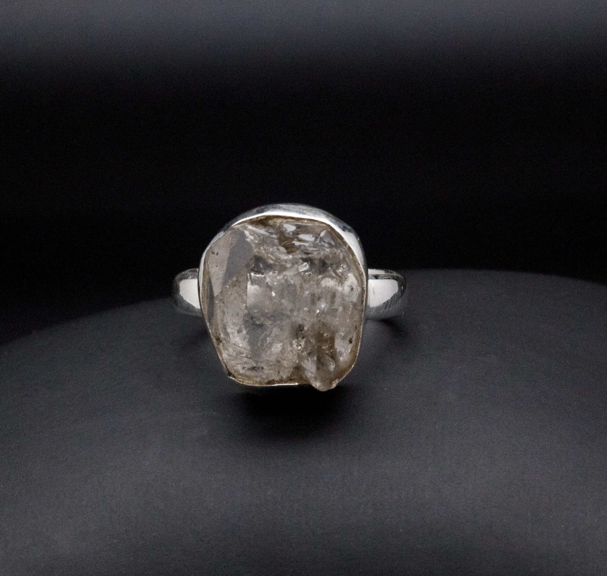 Sterling Silver Herkimer Diamond Ring Size 5.5 - Image 2