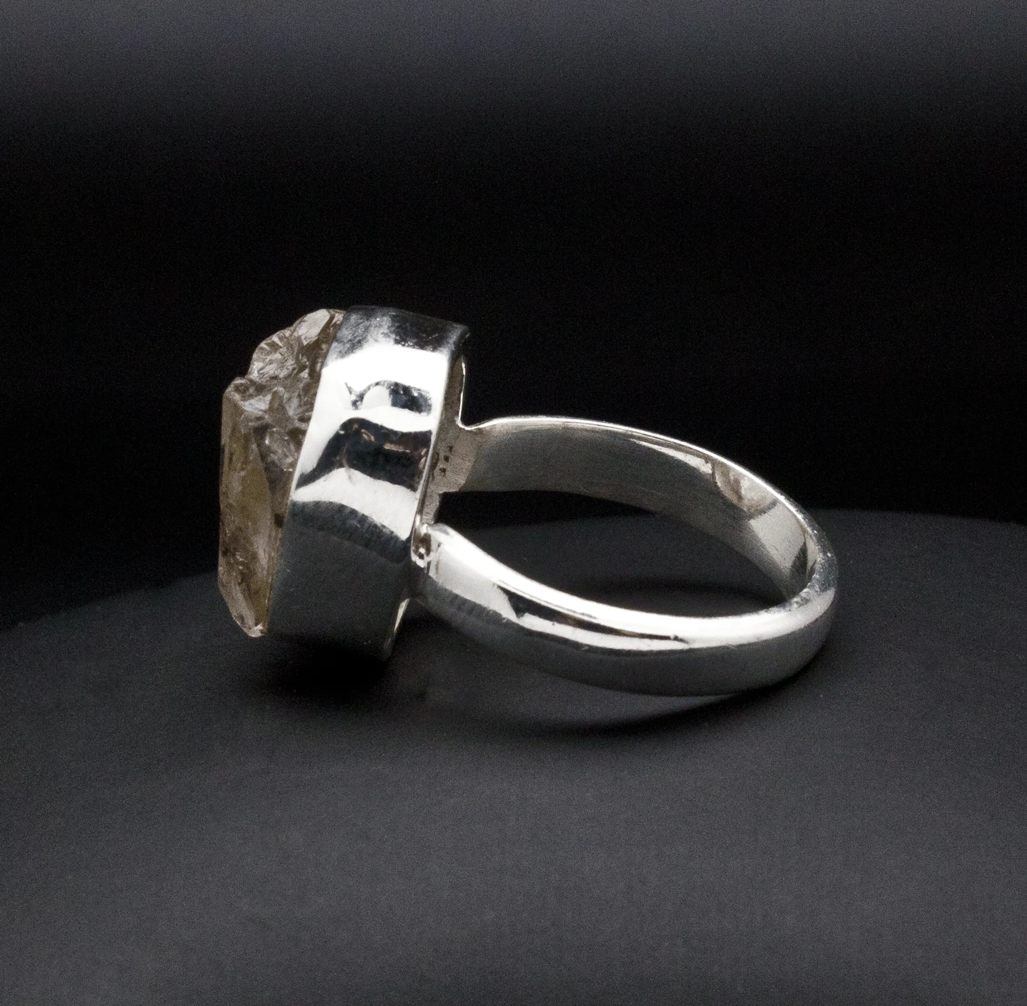 Sterling Silver Herkimer Diamond Ring Size 5.5 - Image 3