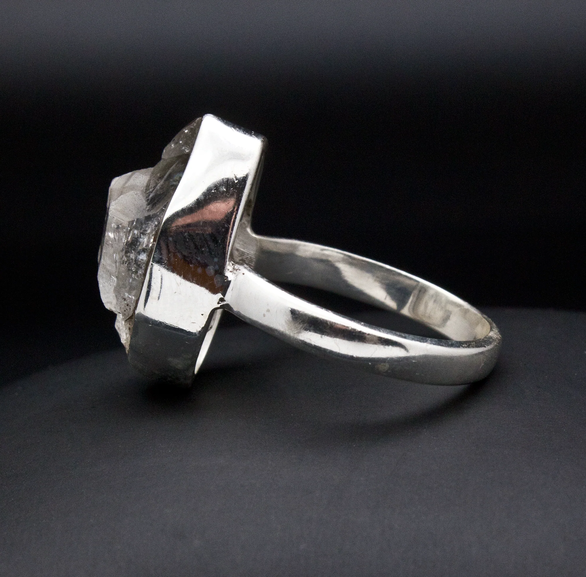 Sterling Silver Herkimer Diamond Ring Size 9.5 - Image 3