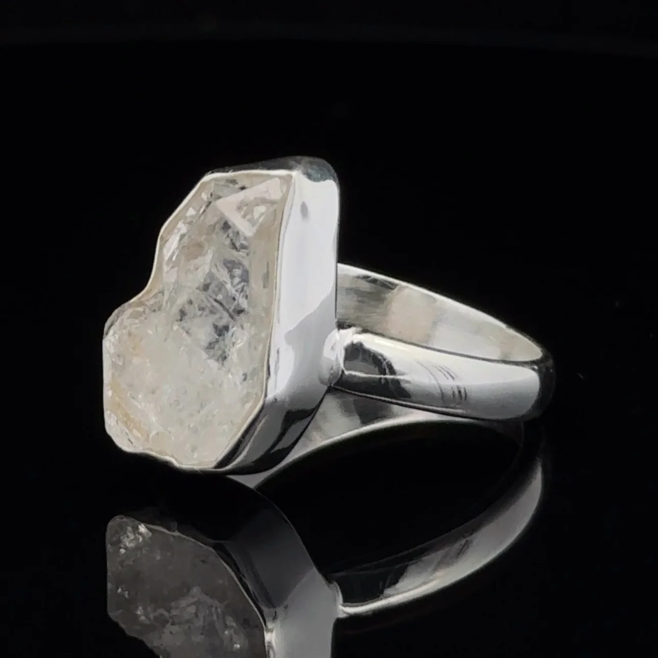 Sterling Silver Herkimer Diamond Ring Size 9.5 - Image 3