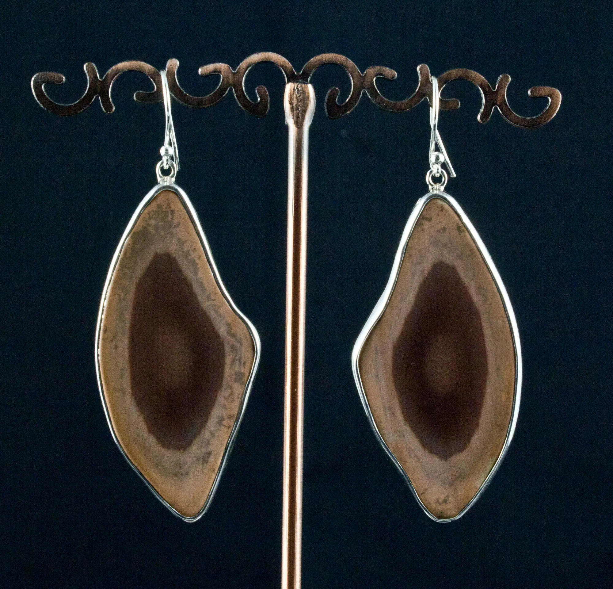 Sterling Silver Imperial Jasper Earrings - Image 2