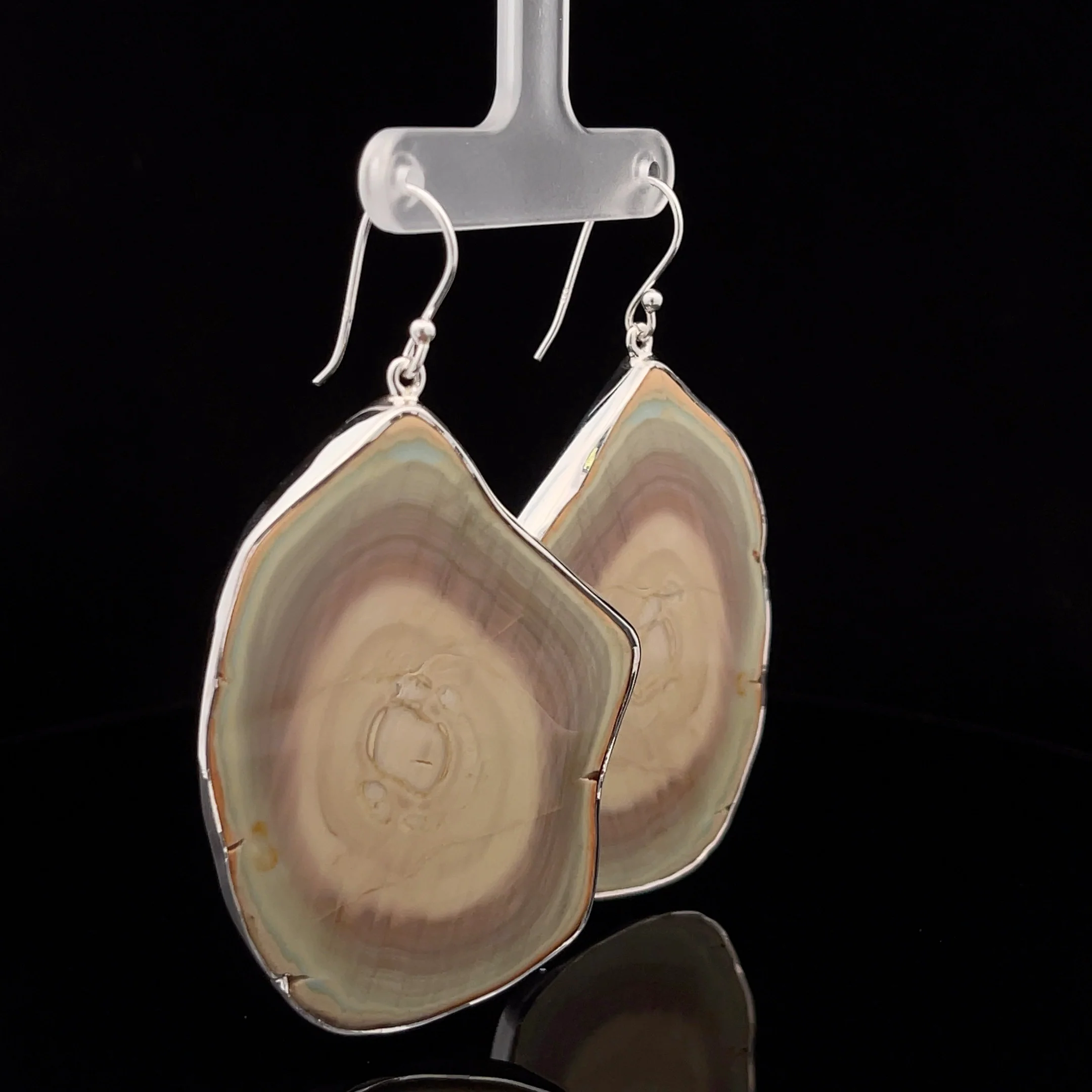 Sterling Silver Imperial Jasper Earrings - Image 2