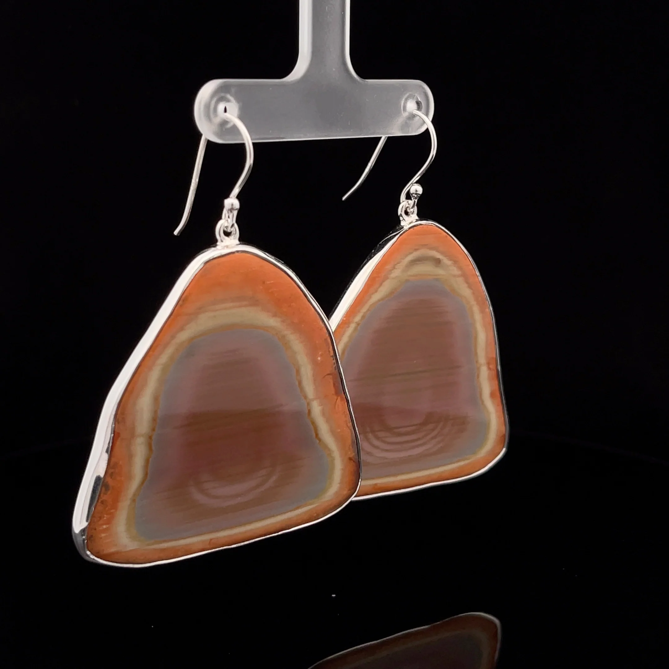 Sterling Silver Imperial Jasper Earrings - Image 2
