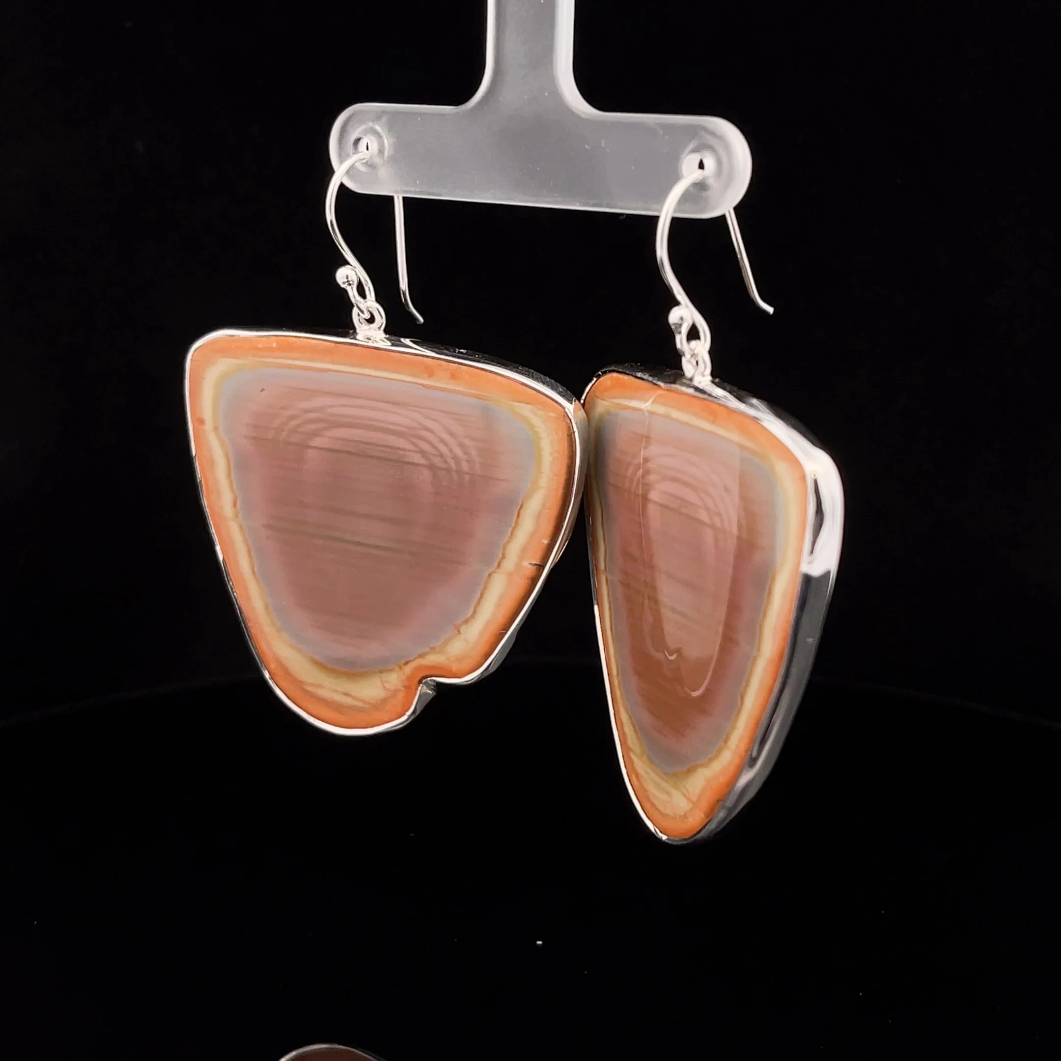 Sterling Silver Imperial Jasper Earrings - Image 3