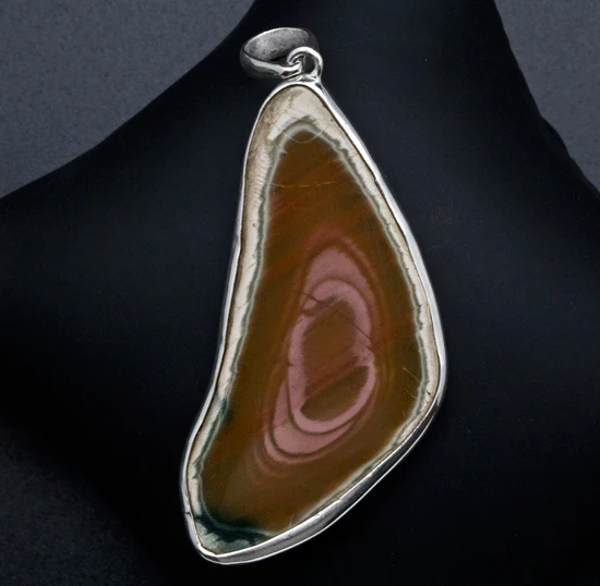 Sterling Silver Imperial Jasper Pendant - Image 2